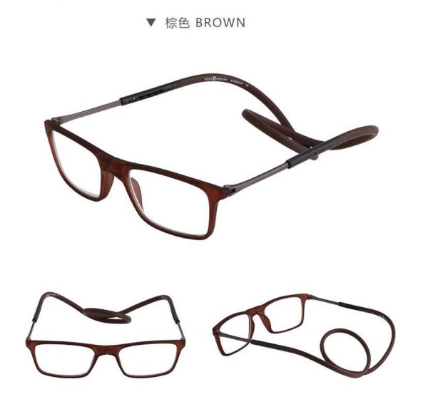 brown magnetic glasses
